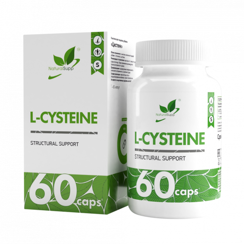 Natural Supp L-Cysteine, 60 капсул