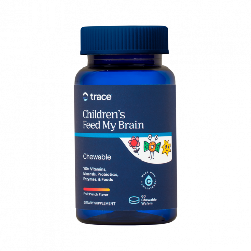 Trace Minerals Research Multi Vitamins + Enzyme Feed My Brain, Ресерч мульти витамины + энзимы Фид Май Брэйн, 60 таблеток