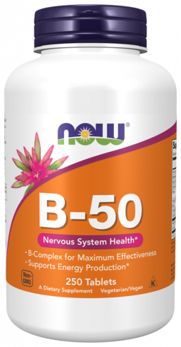 NOW B-50, 250 таблеток