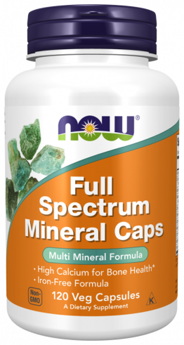NOW Full Spectrum Mineral Caps, Полный спектр минералов капс, 120 капсул