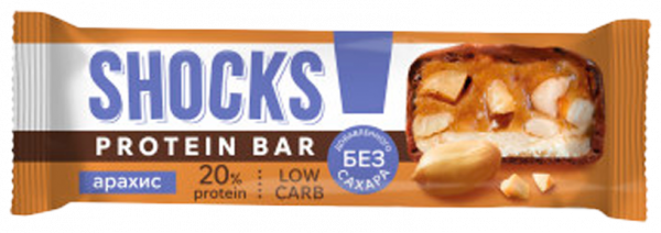 FitnesShock Батончик глазированный Shocks!, 50 грамм