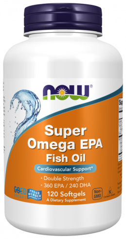 NOW Super Omega EPA, 120 капсул