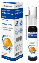 Risingstar Vitamin D3 500 IU Клубника, 20 мл