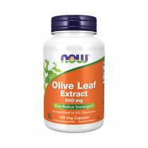 NOW Olive Leaf Extract 500 mg, Экстракт листьев оливы 500 мг, 120 капсул